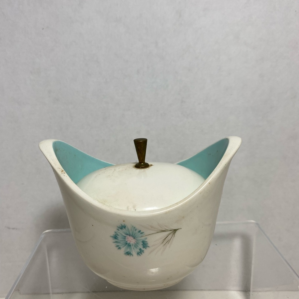 Vintage Taylor Smith Taylor ever yours boutonniere sugar bowl with lid